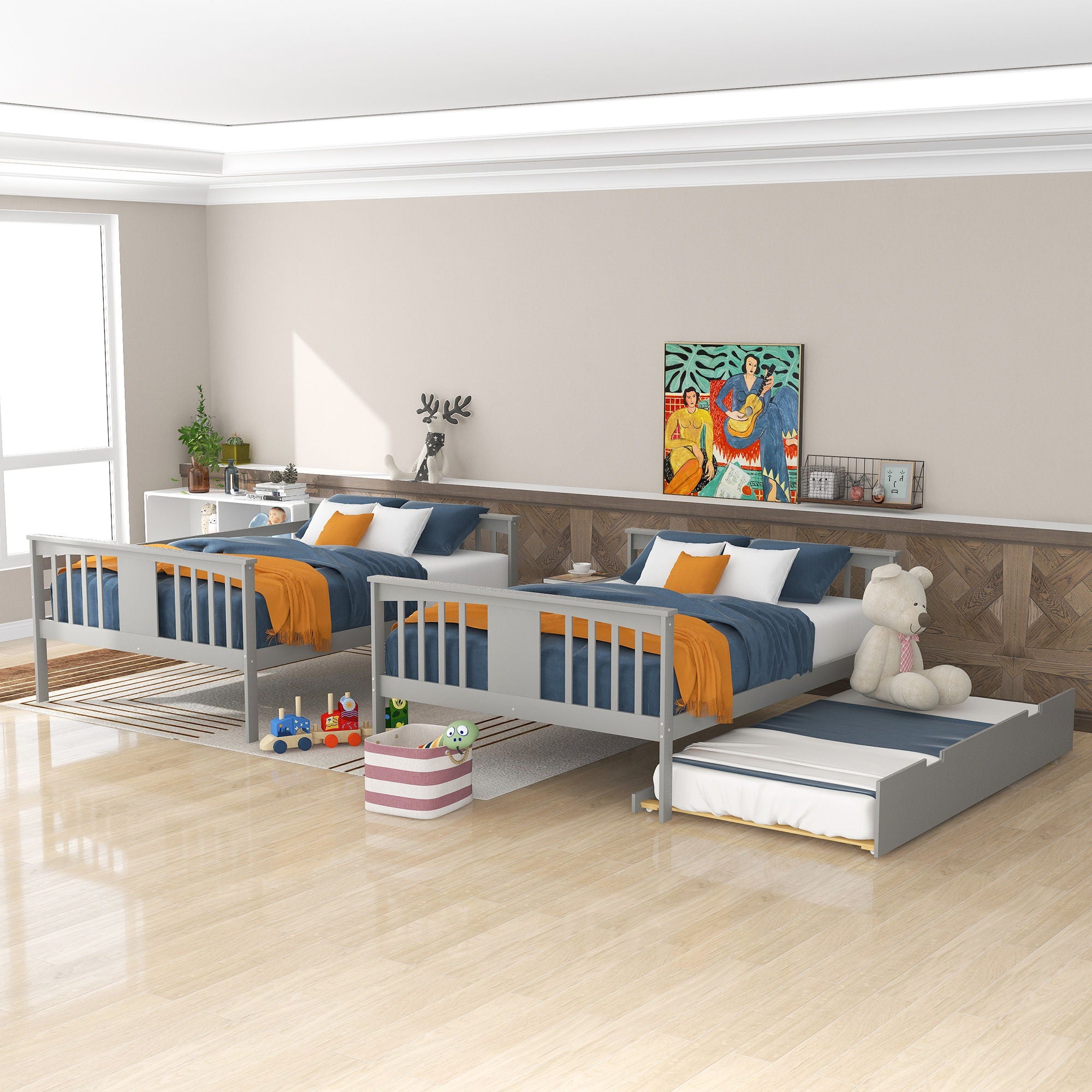 Bunk Bed With Ladder For Bedroom, Guest Room Furniture