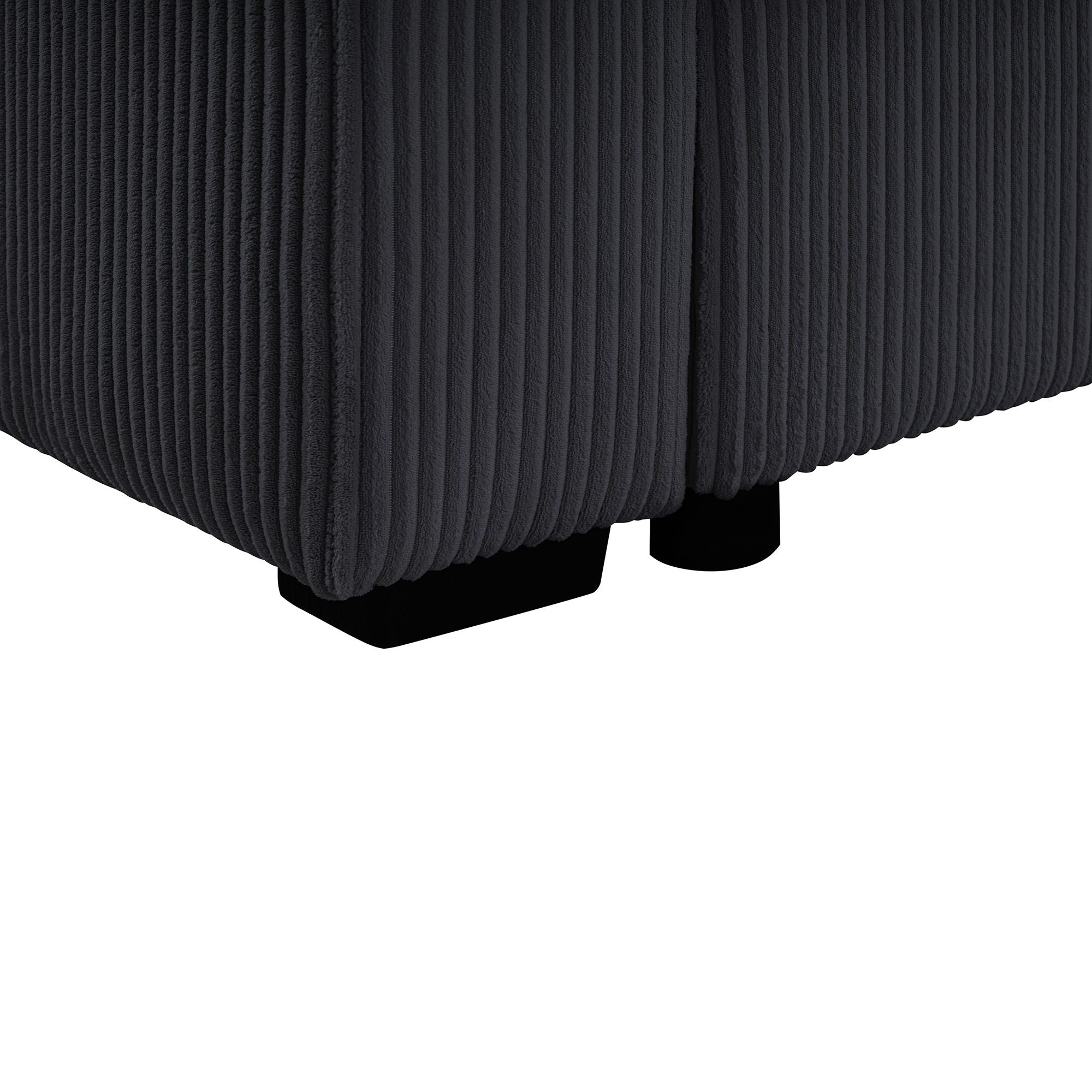 Oversized Sectional U-Shaped Sofa With Chaise Lounge And Three Soft Throw Pillows