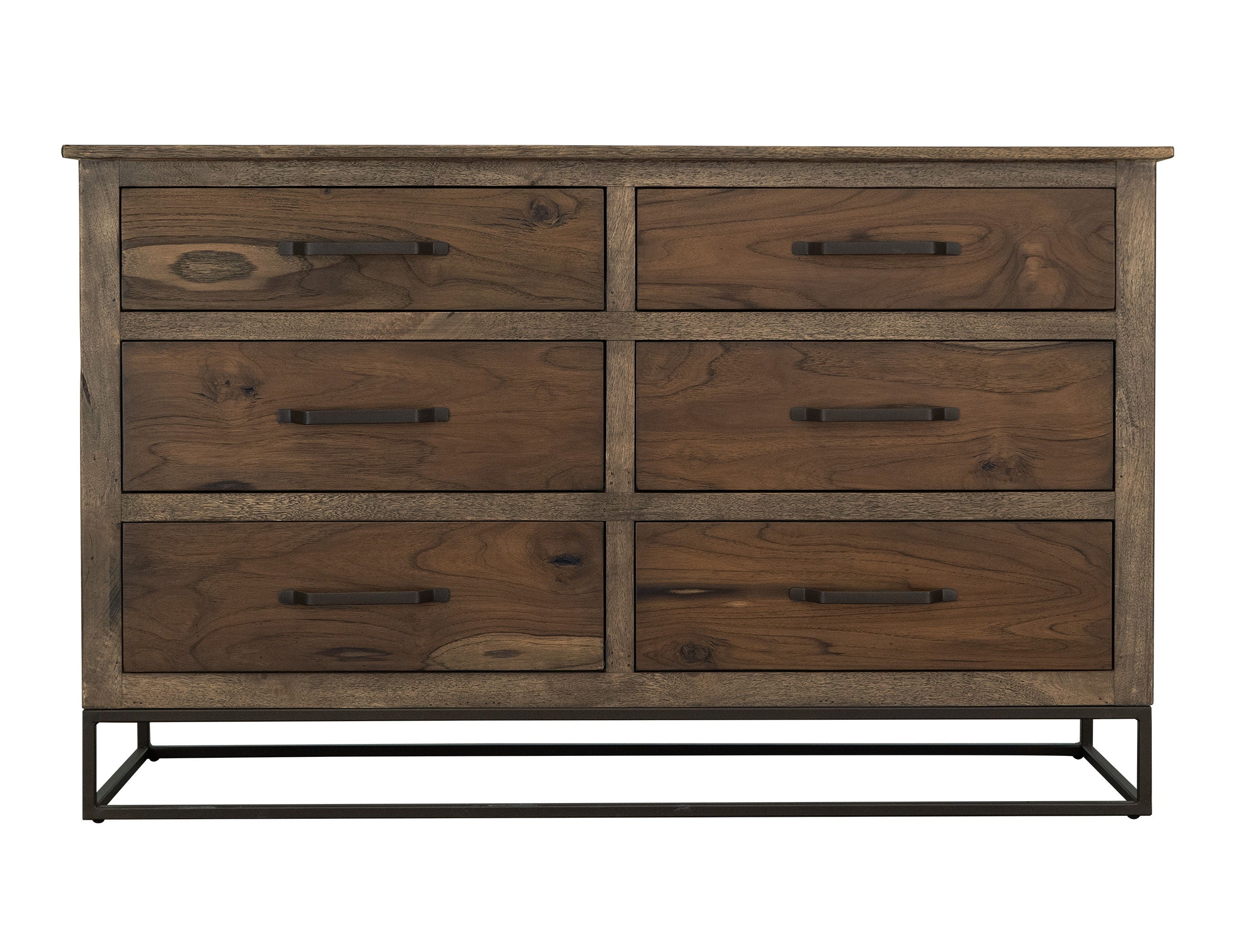 International Furniture Direct Natural Teca - Dresser - Brown | Meri Furniture