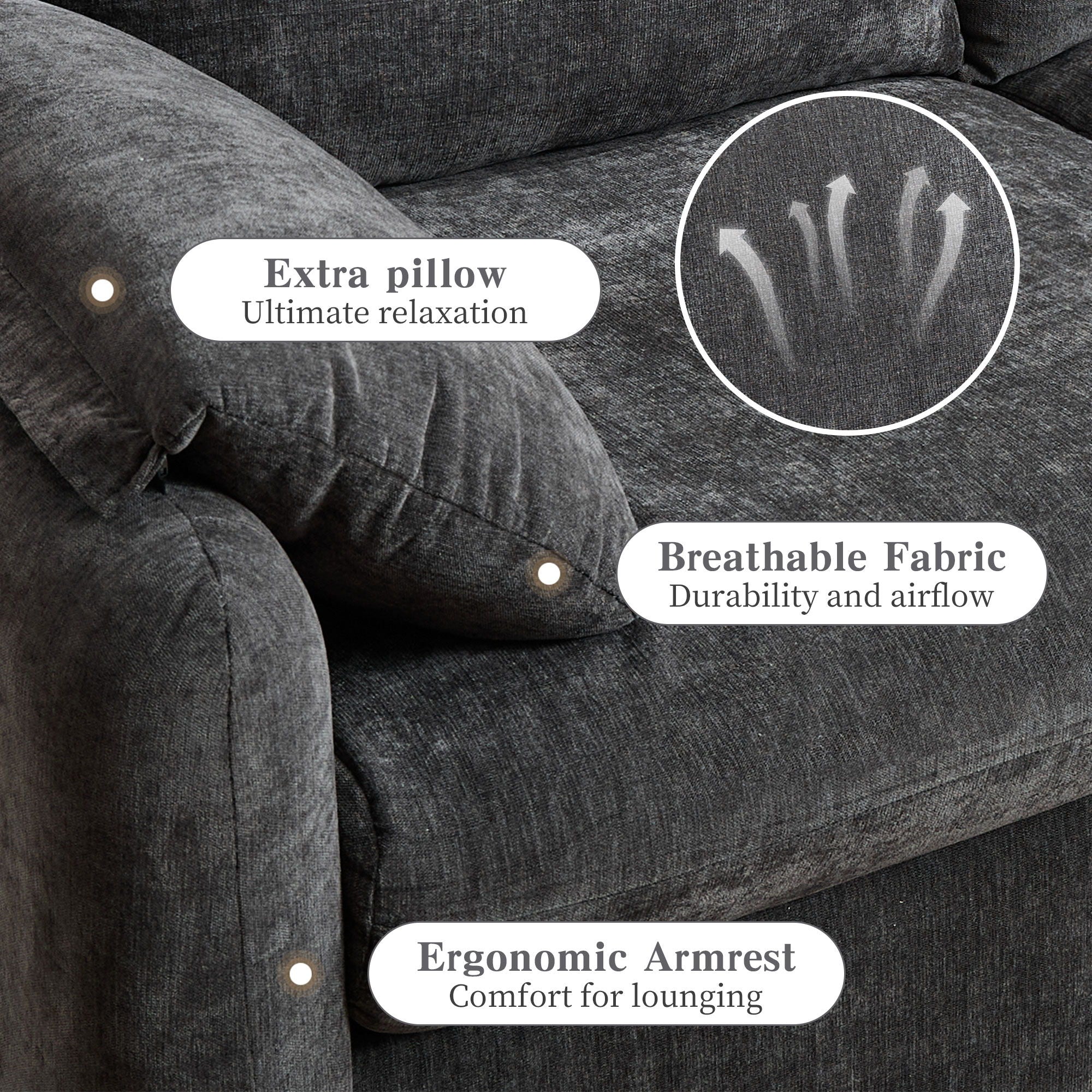 Modern Minimalist Down Filled Sofa