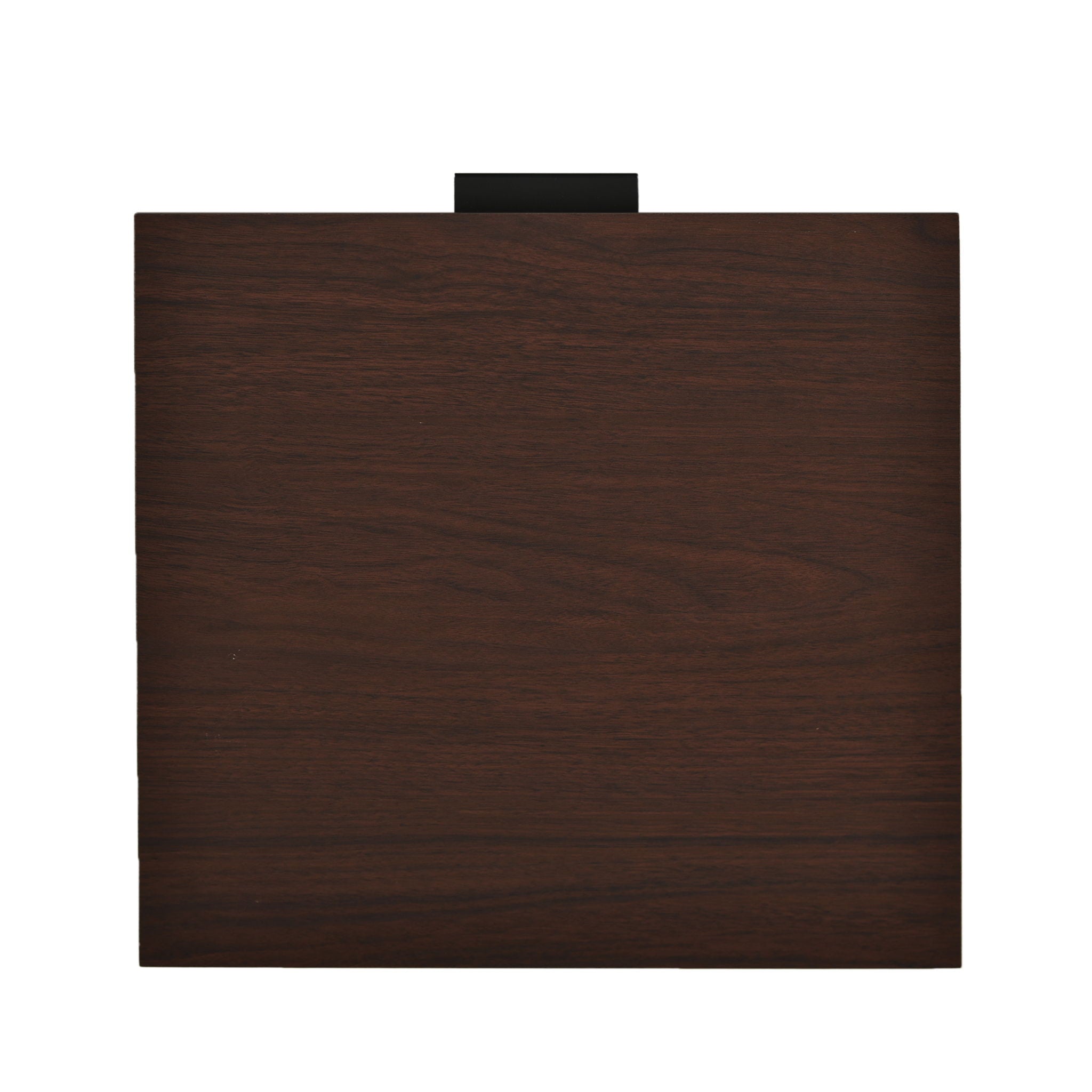 Modern Industrial Tall End Table With Drawer And Shelf - Walnut