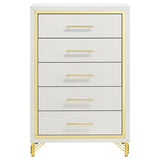 Lucia - 5-Drawer Bedroom Chest - White