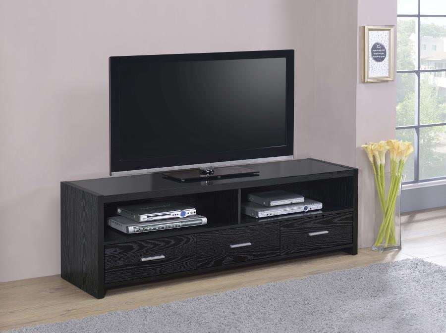 Coaster Fine Furniture Alton - 3-drawer Black Oak TV Console | Meri Furniture