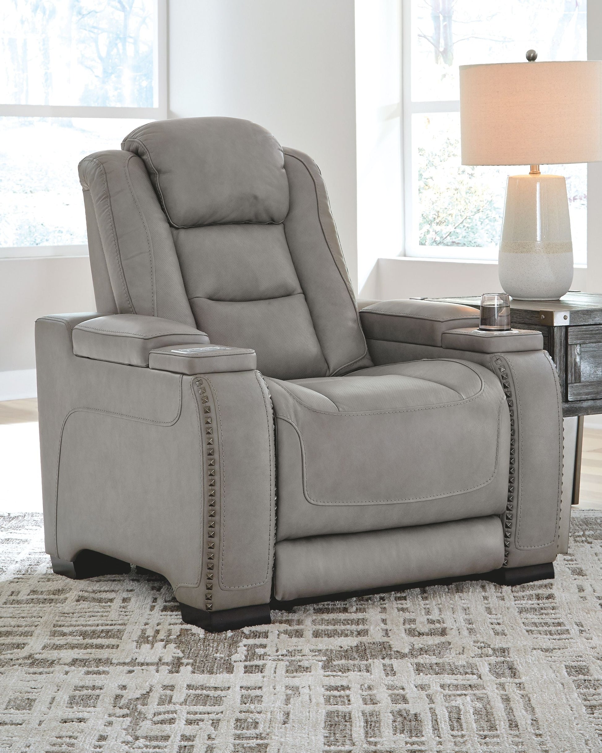 Ashley Furniture The Man-Den - Power Recliner | Meri Furniture