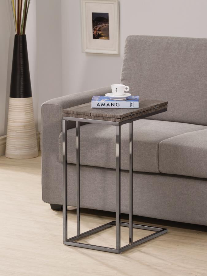 Coaster Fine Furniture Pedro - Expandable C-Shaped Sofa Side Table | Meri Furniture