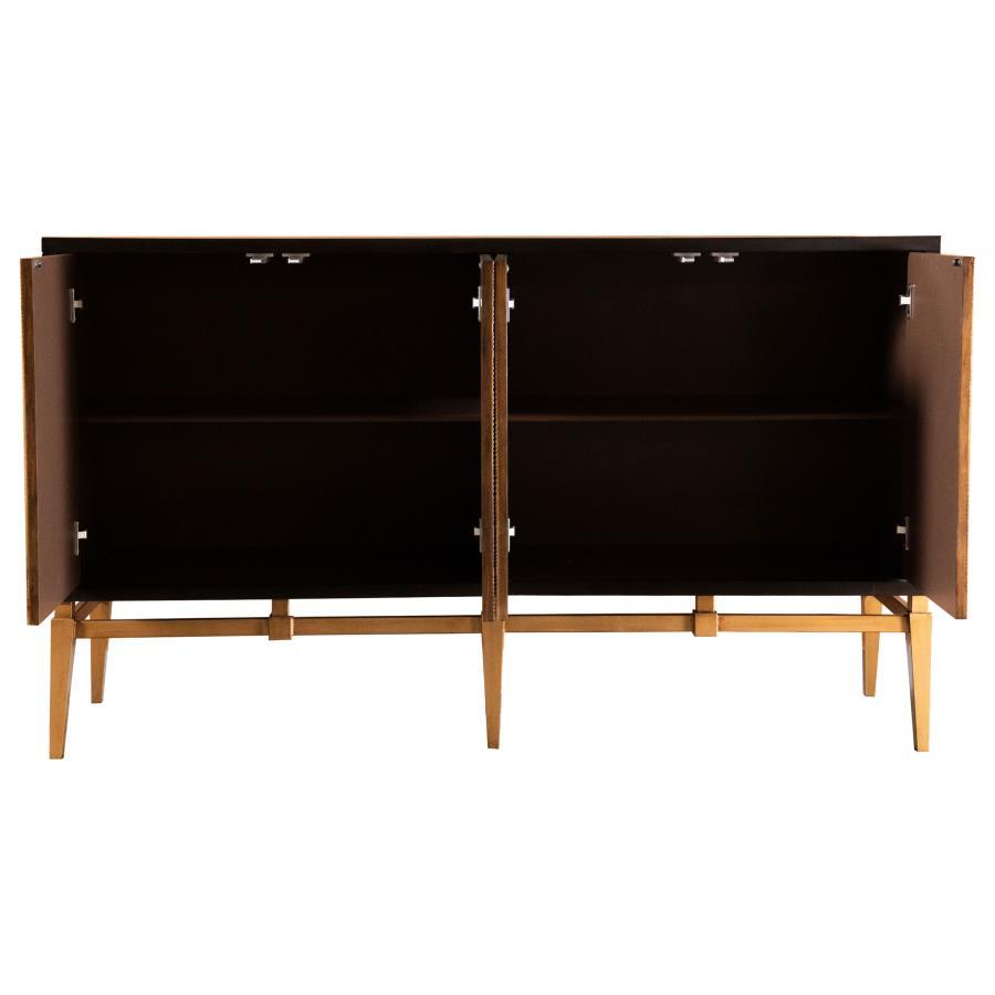 Coaster Fine Furniture Zira - Wood Parquet Storage Accent Cabinet | Meri Furniture