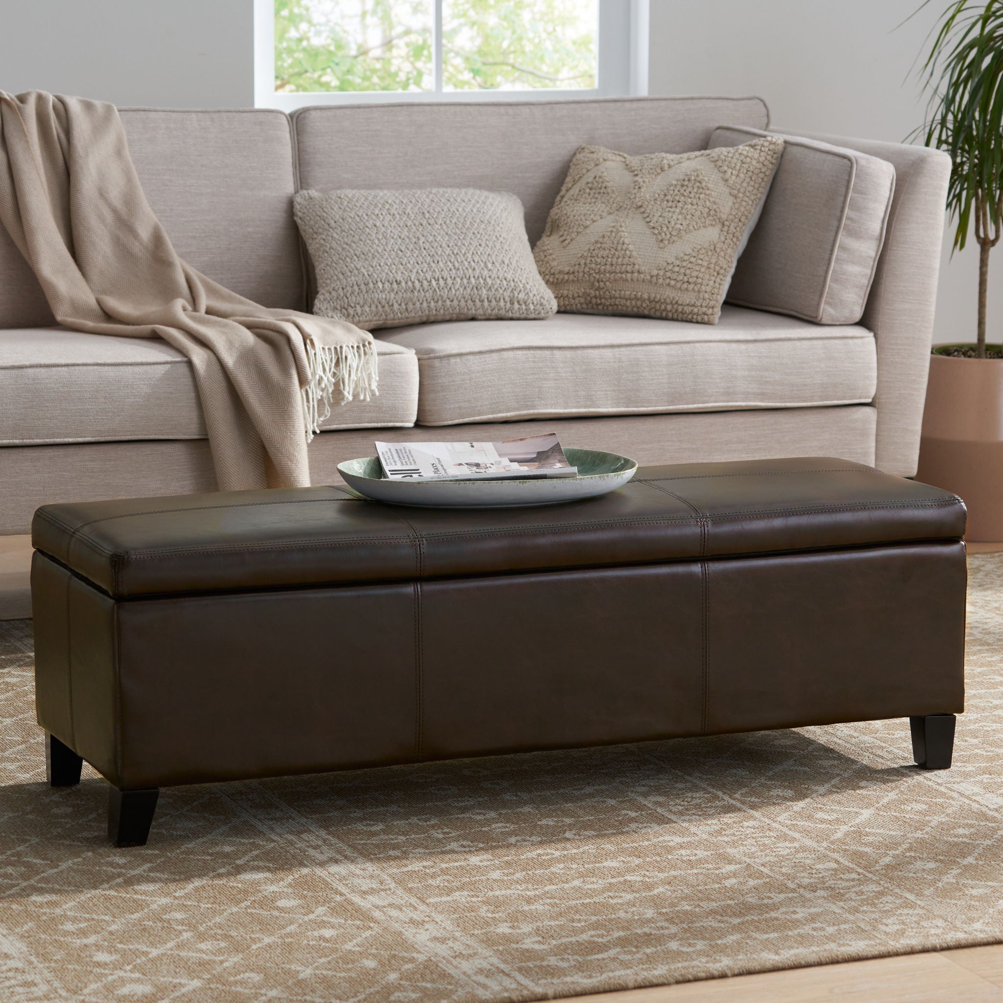 Glouster - Contemporary Storage Ottoman