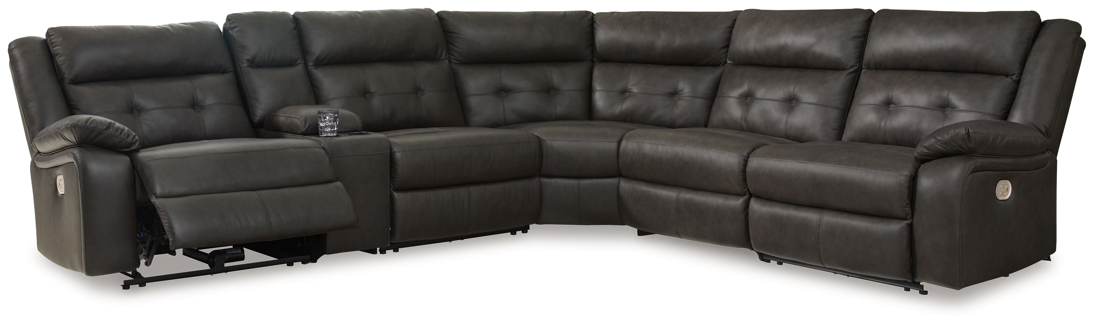 Signature Design by Ashley® Mackie Pike - Power Reclining Sectional | Meri Furniture