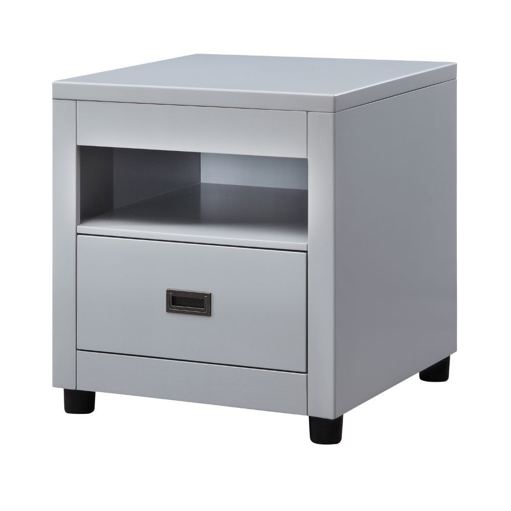 ACME Eleanor - End Table - Dove Gray | Meri Furniture
