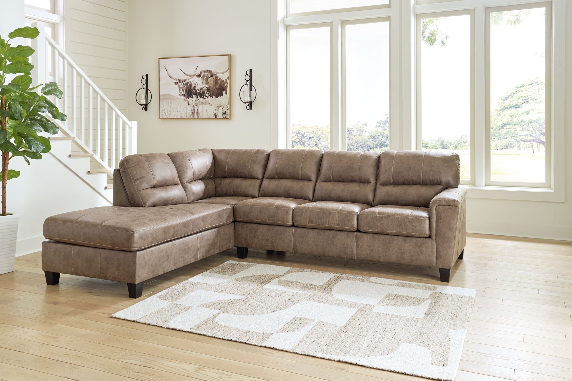 Signature Design by Ashley® Navi - Sectional Sofa Sleeper | Meri Furniture