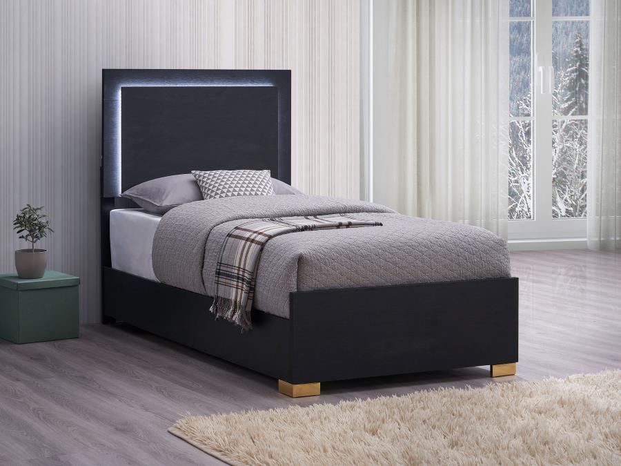 Coaster Fine Furniture Marceline - Wood LED Panel Bed | Meri Furniture