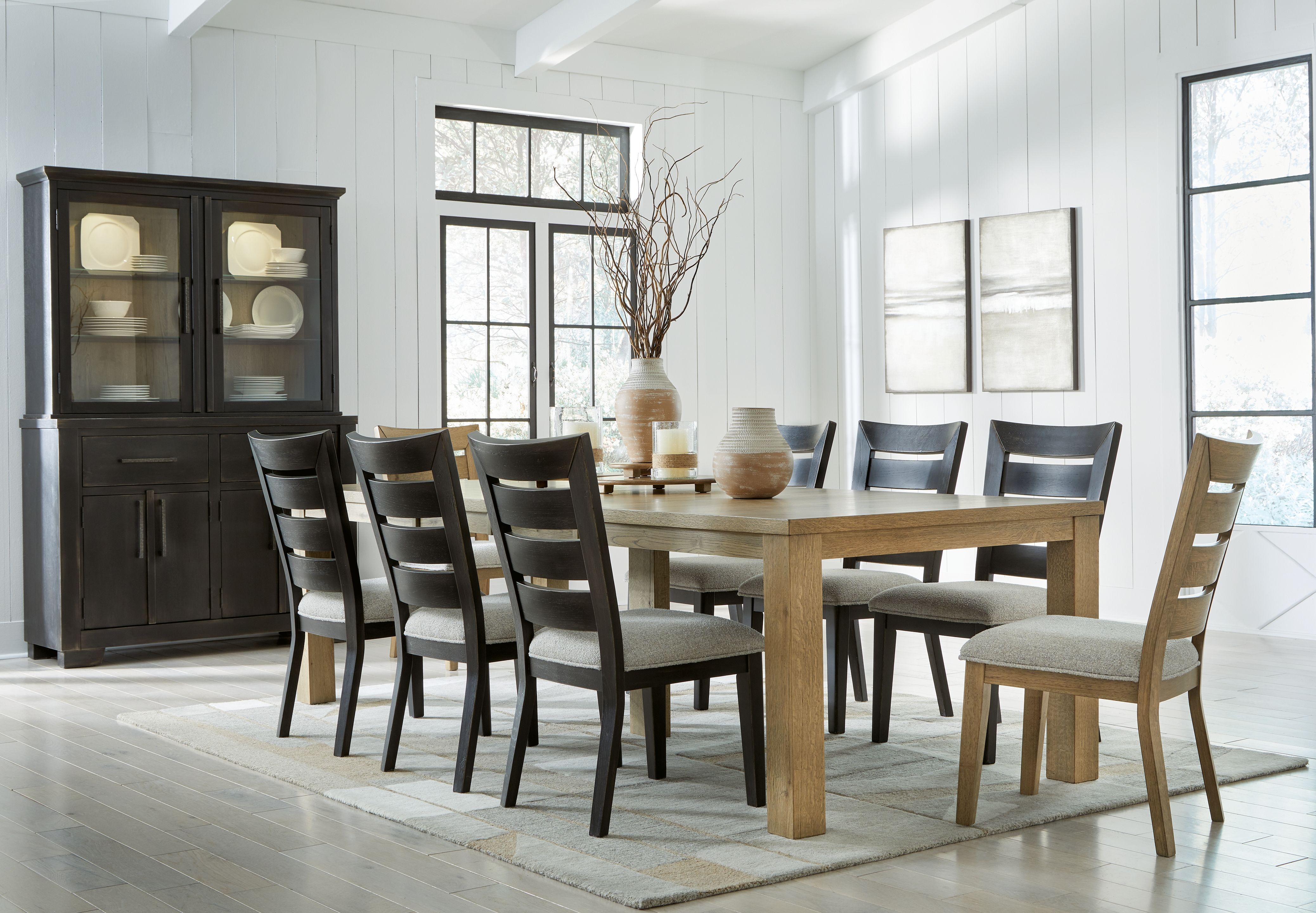 Signature Design by Ashley® Galliden - Dining Extension Table Set | Meri Furniture