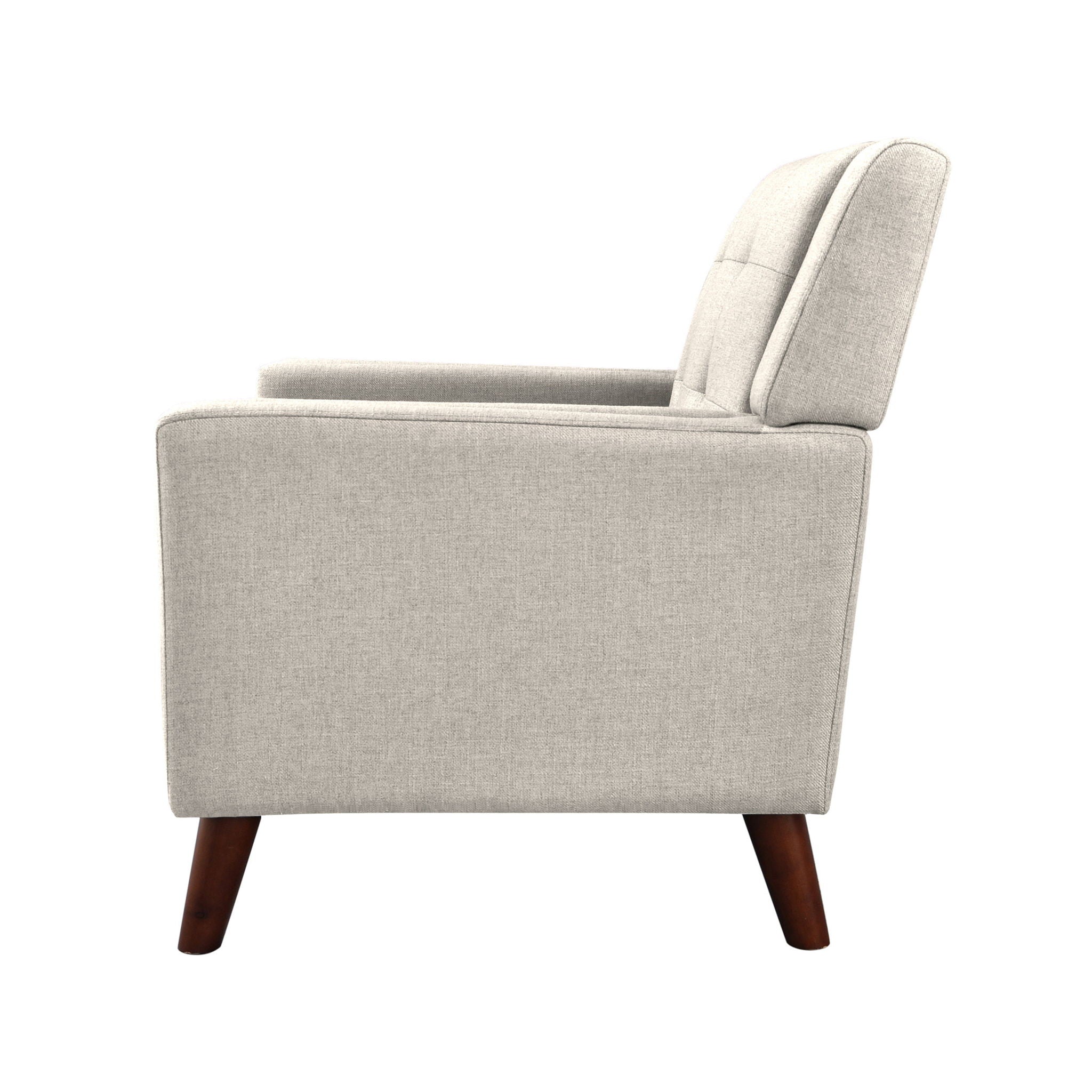 Luminaesque - Fabric Upholstered Armchair With Tufted Back