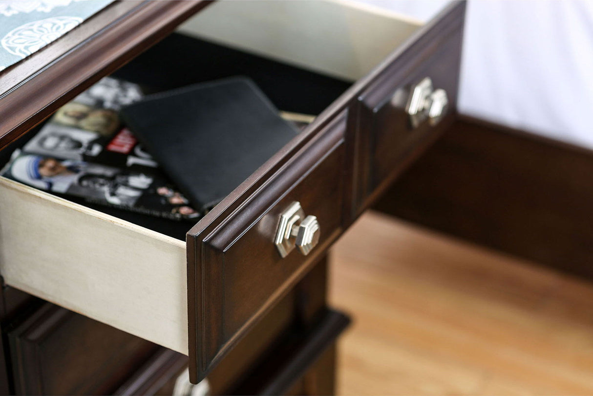 Litchville - Nightstand - Brown Cherry