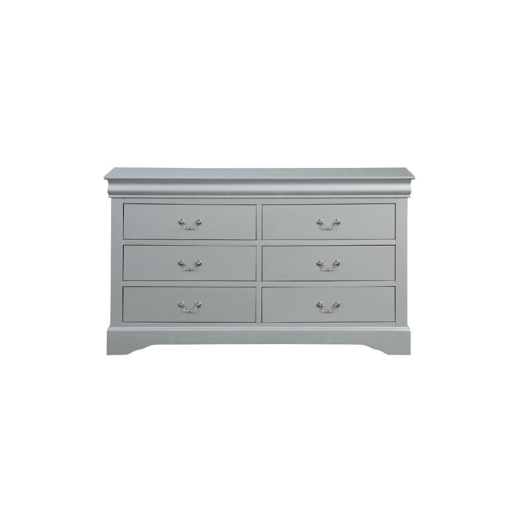ACME Bring casual elegance into your home with the Louis Phillipe dresser. This dresser is a piece that offers any bedroom a sophisticated look. | Meri Furniture