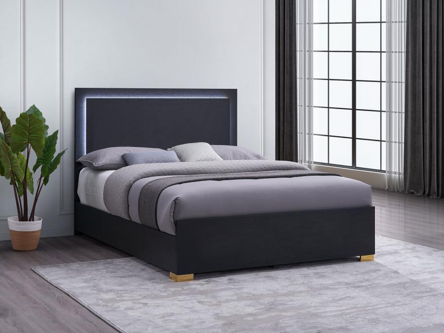 Coaster Fine Furniture Marceline - Wood LED Panel Bed | Meri Furniture