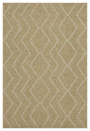 Earth - 5'3" X 7'3" Indoor, Outdoor Area Rug - Jute / White