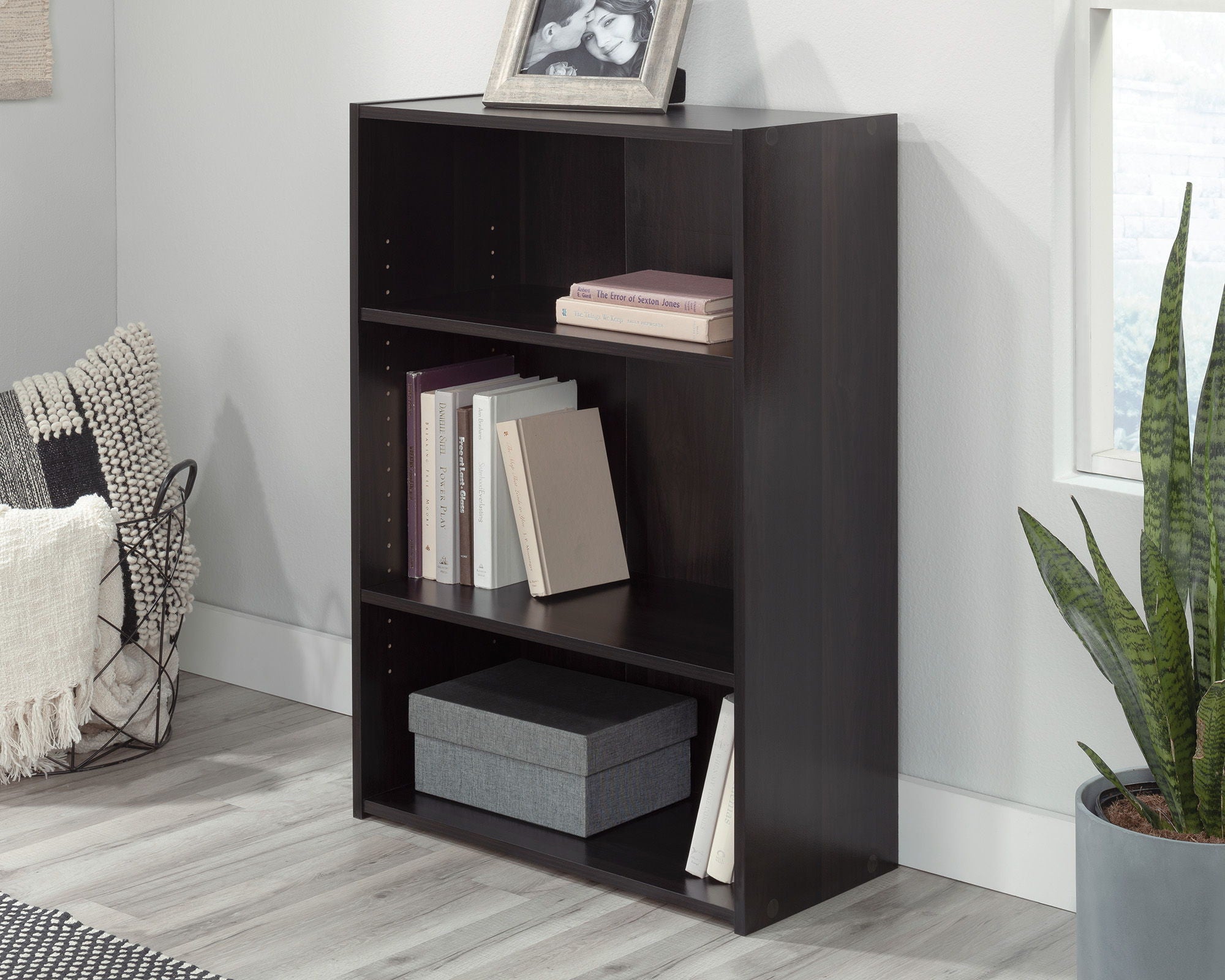3-Shelf Bookcase Cinnamon Cherry
