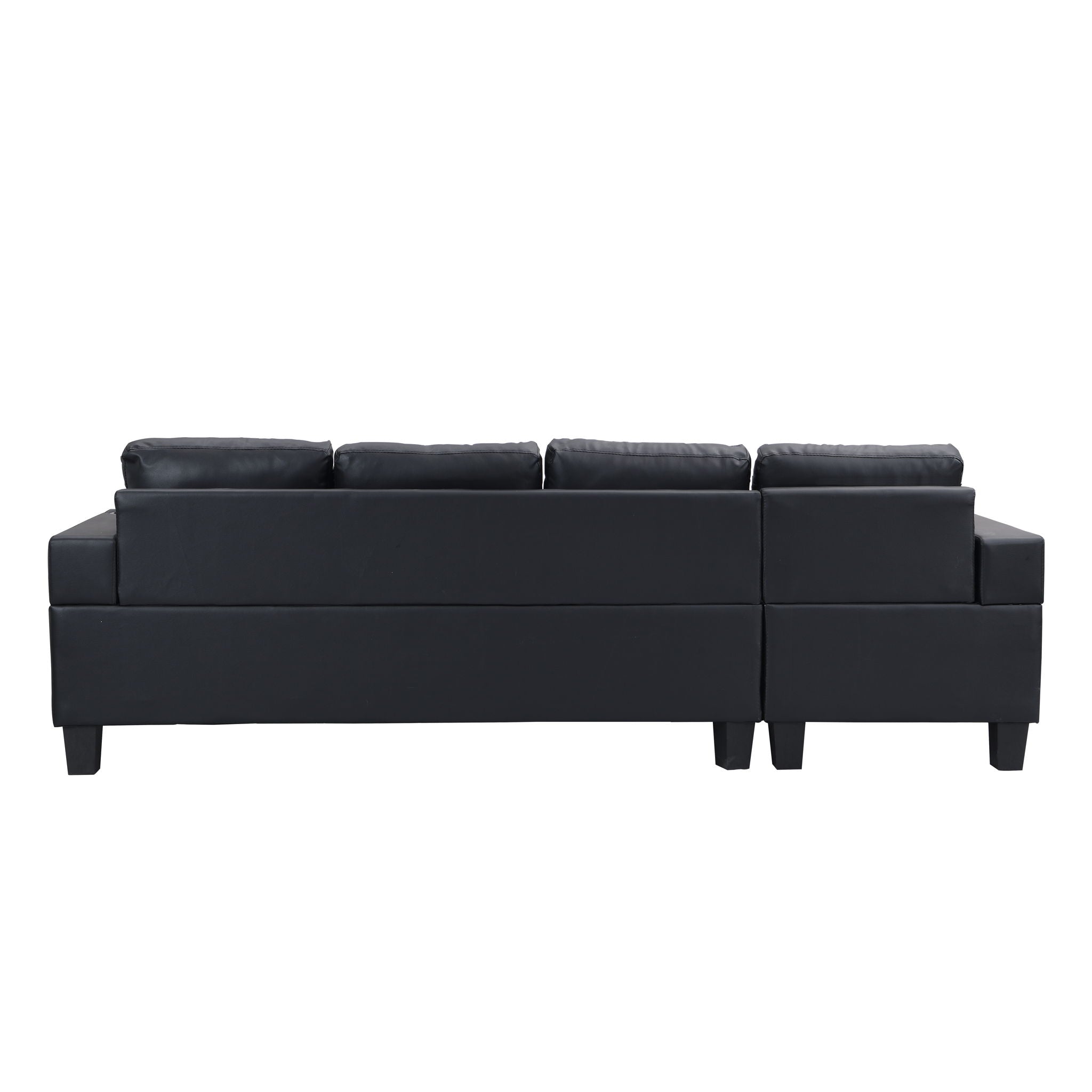Modern Sectional Sofa Set With L Shape Chaise Lounge, Cup Holder, 4 Seat