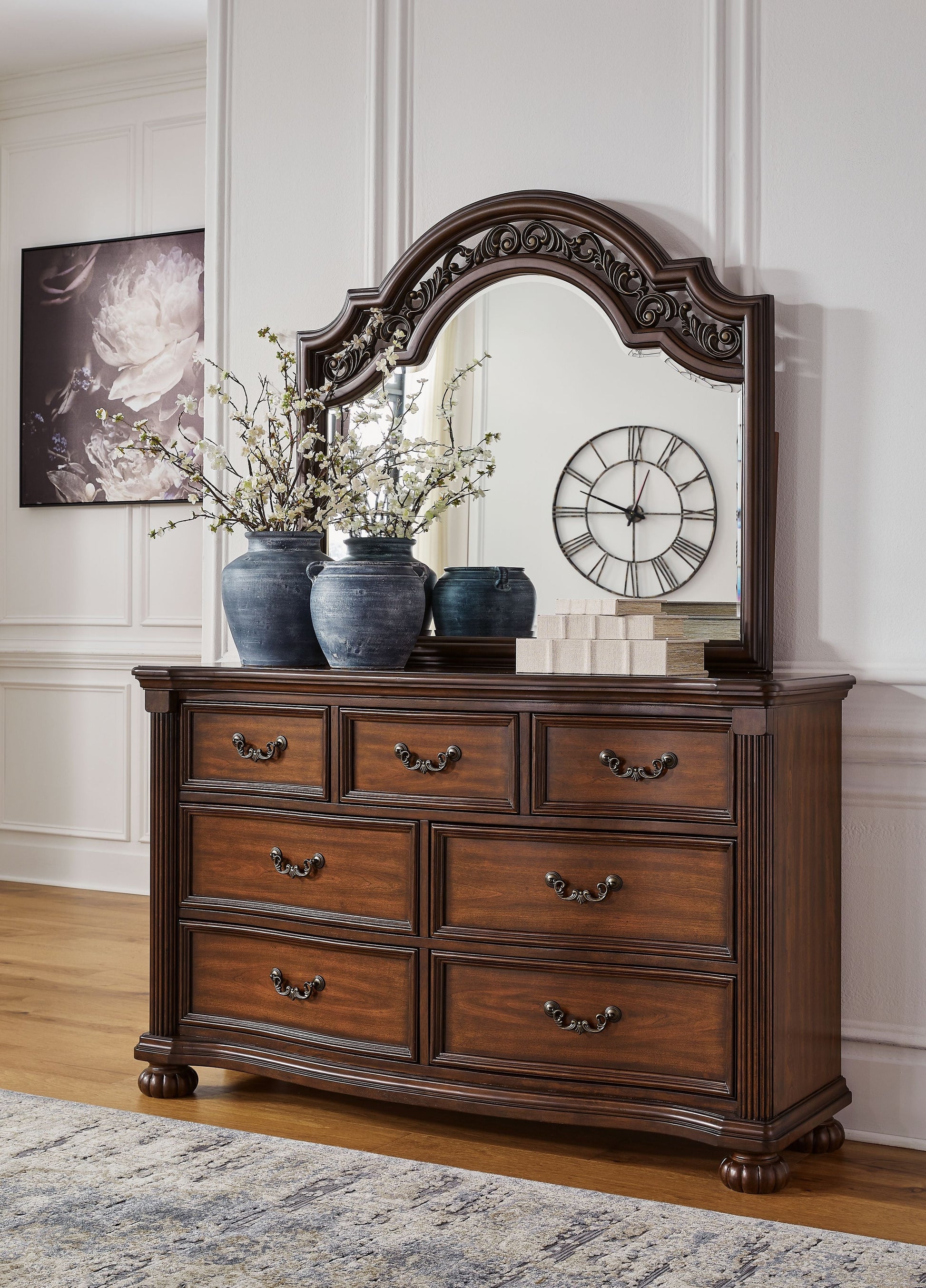 Signature Design by Ashley® Lavinton - Brown - Dresser And Mirror | Meri Furniture
