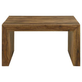 Coaster Fine Furniture Odilia - Square Solid Wood Coffee Table - Auburn | Meri Furniture