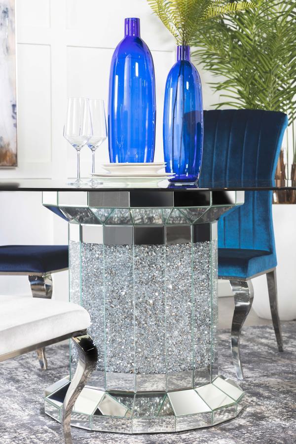 Coaster Fine Furniture Ellie - Glass Top Dining Table | Meri Furniture
