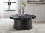 Signature Design by Ashley® Wimbell - Black - Round Cocktail Table | Meri Furniture