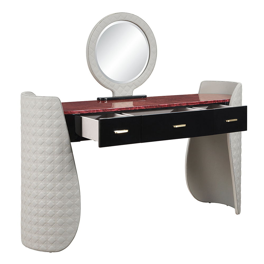 Jamonica - Vanity Desk - Gray & Dark Brown