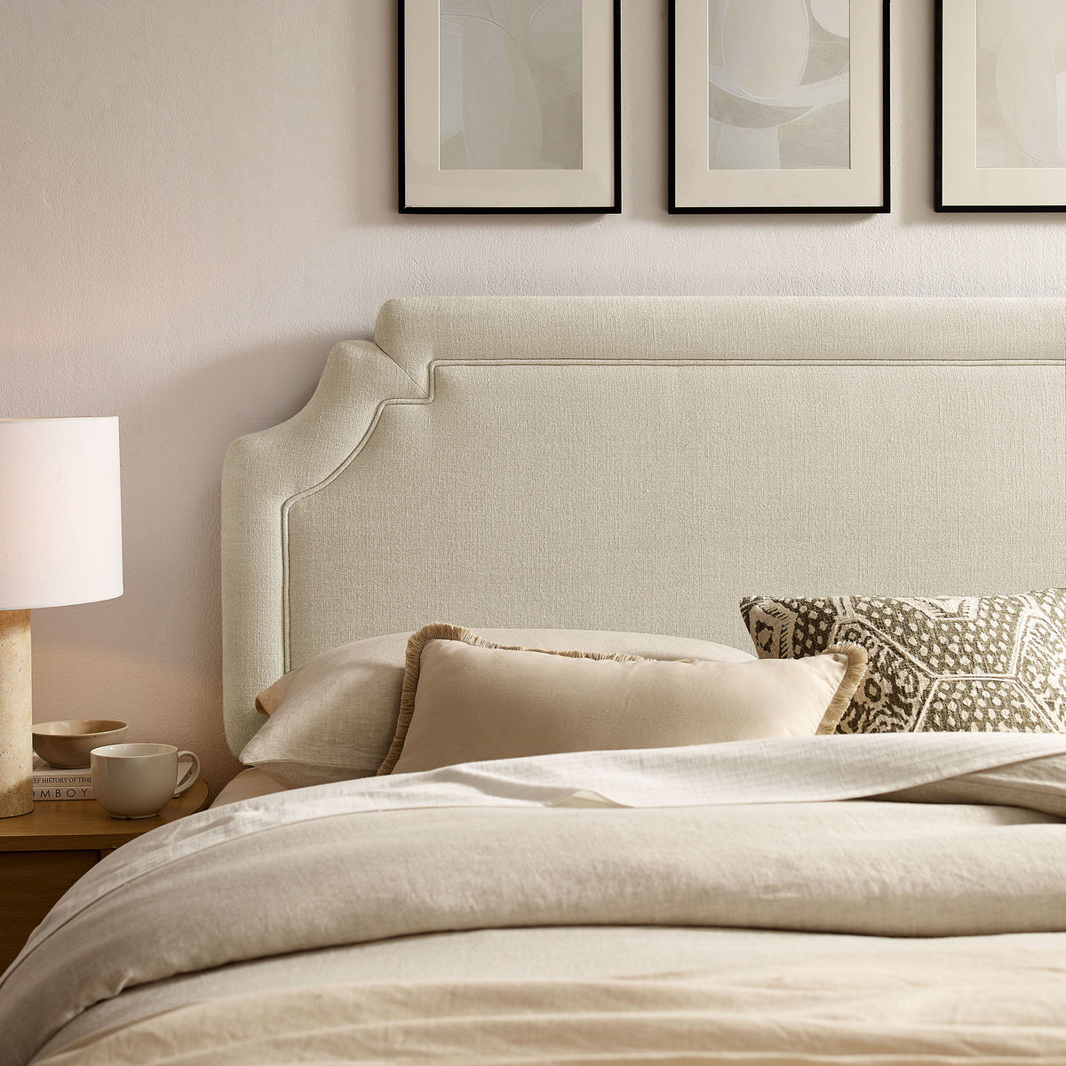Magnolia Upholstered Fabric Full Size Headboard by Modway