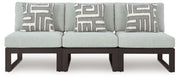 Signature Design by Ashley® Beachloft - Black / Gray - 3-Piece Outdoor Sectional | Meri Furniture