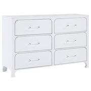 Coaster Fine Furniture Anastasia - 6-Drawer Dresser - Pearl White | Meri Furniture