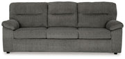 Signature Design by Ashley® Bindura - Mineral - Sofa With Drop Down Table | Meri Furniture