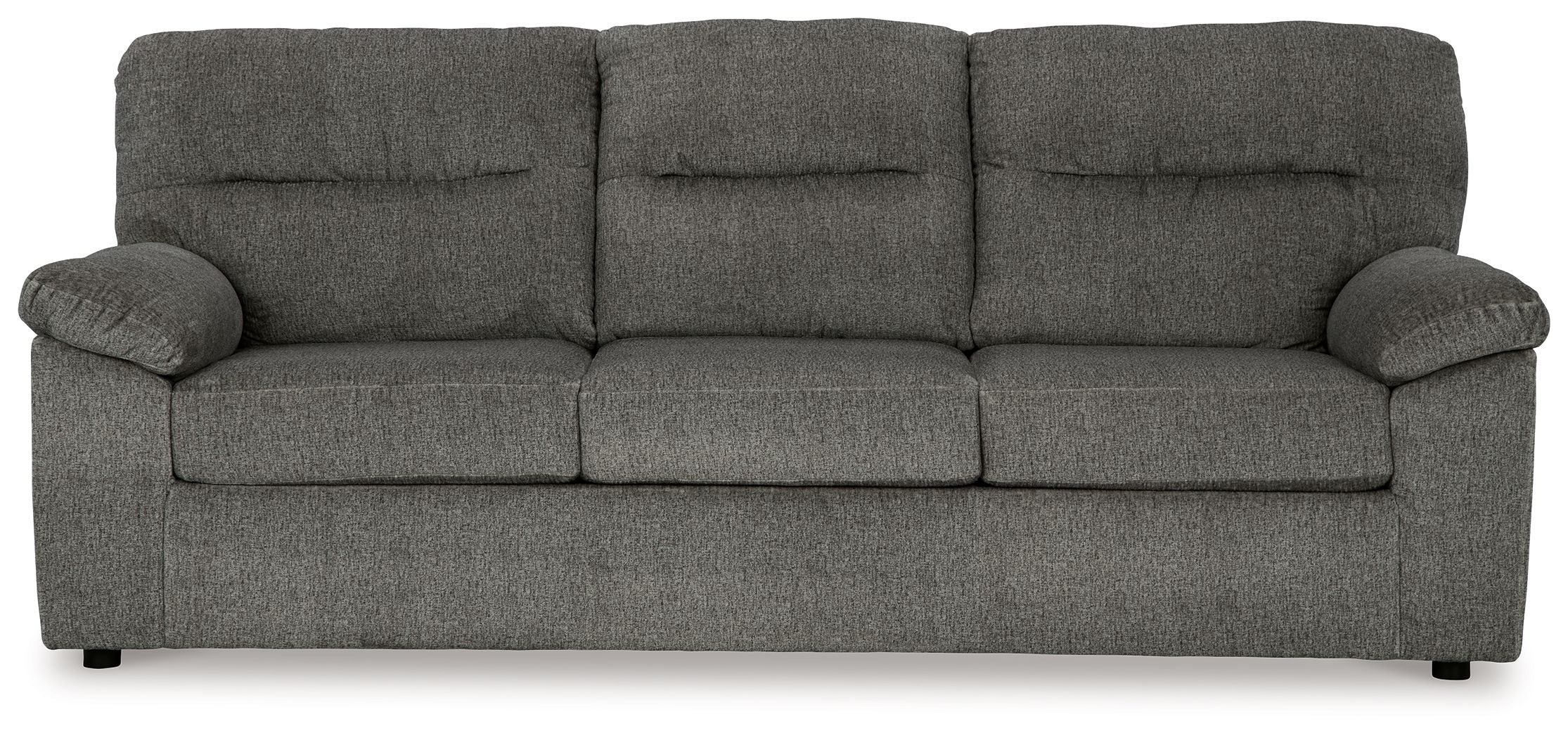 Signature Design by Ashley® Bindura - Mineral - Sofa With Drop Down Table | Meri Furniture