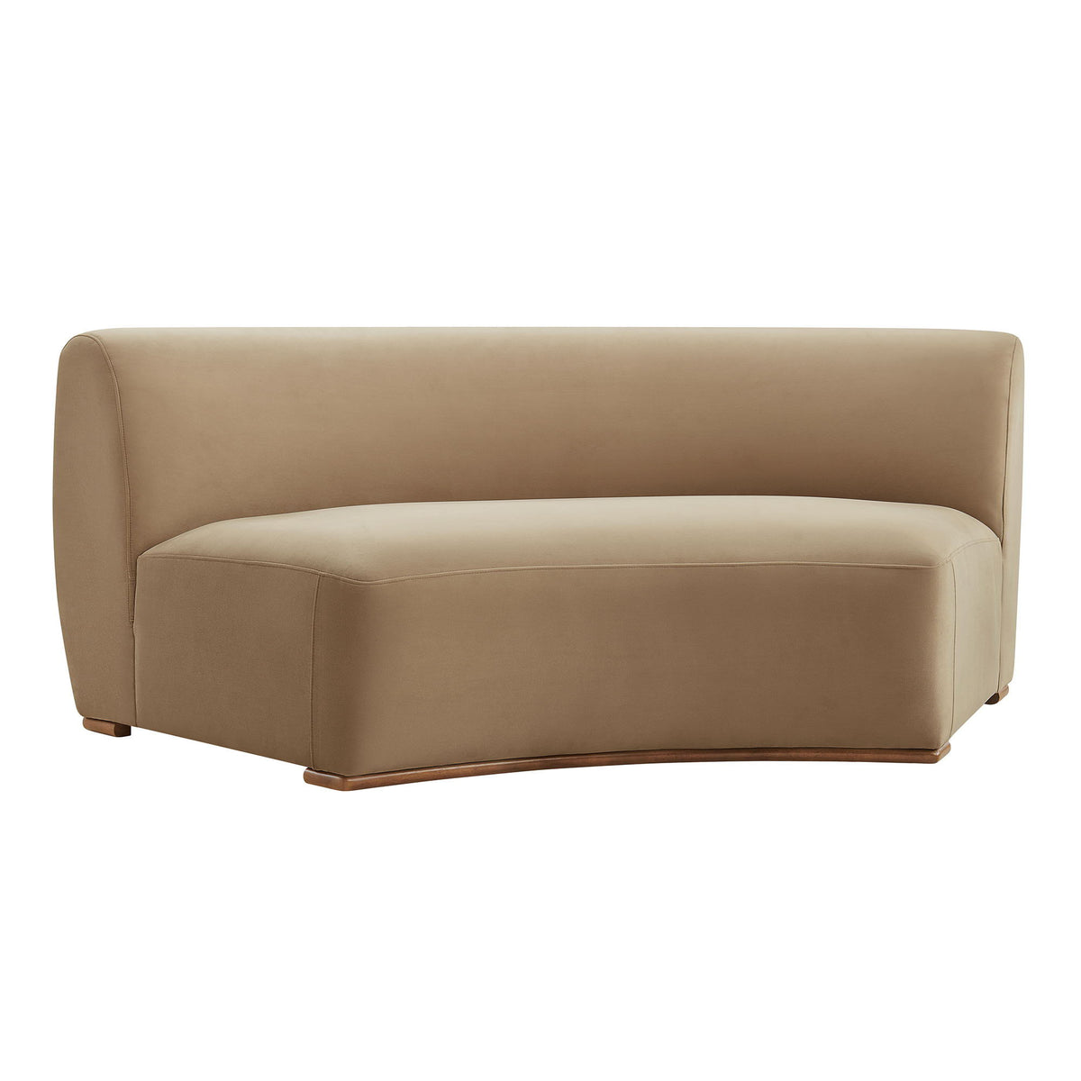 Rialta Curved Armless Performance Velvet Sectional Loveseat by Modway