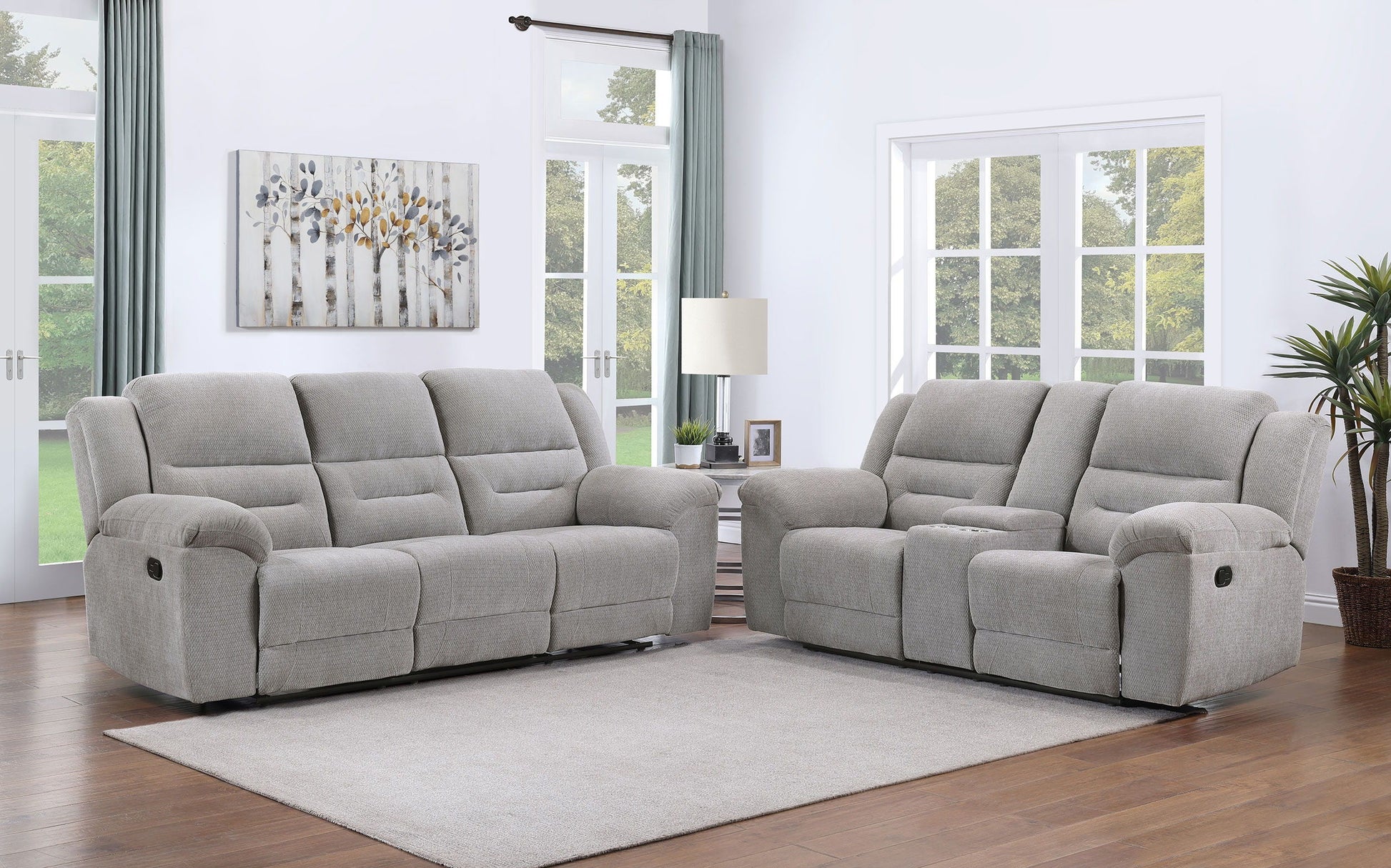 Coaster Fine Furniture Gilson - Chenille Upholstered Sofa Set | Meri Furniture