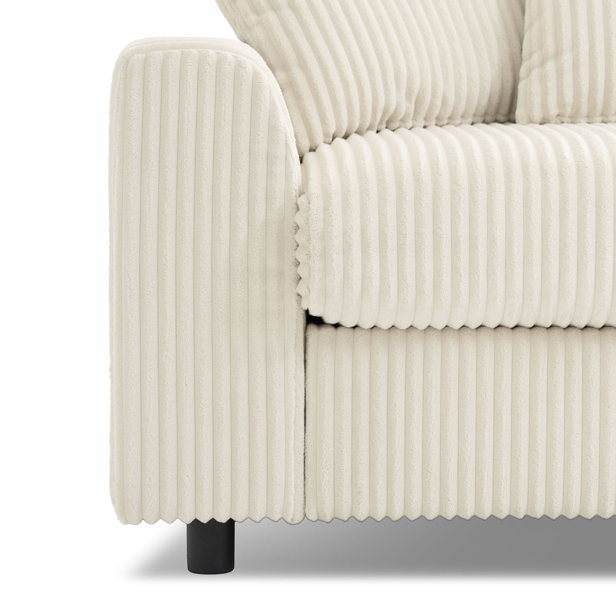 Sectional With Bluetooth Speakers L Shaped Couch With Console USB Charger, Cup Holders Storage Ottoman Deep And Wide Seat Cloud Sofa