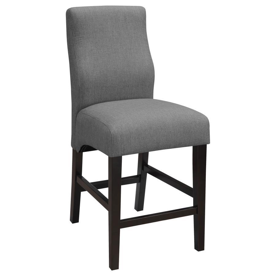 Coaster Fine Furniture Mulberry - Fabric Upholstered Counter Chair (Set of 2) - Gray | Meri Furniture