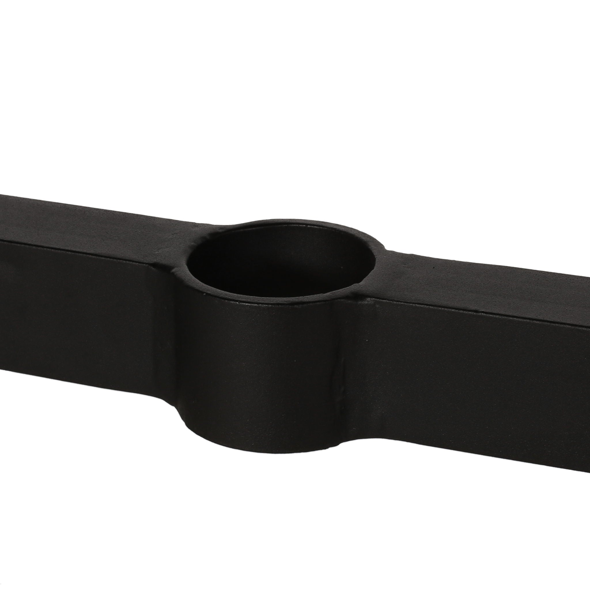 Modern Outdoor Dining Table With X Shaped Legs, Umbrella Hole