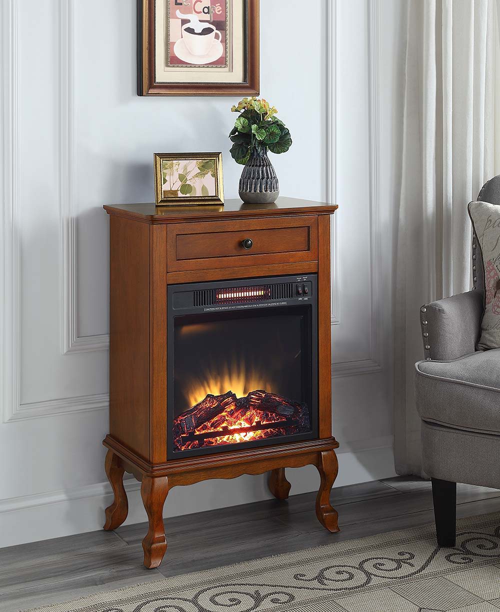ACME Eirene - Fireplace. | Meri Furniture