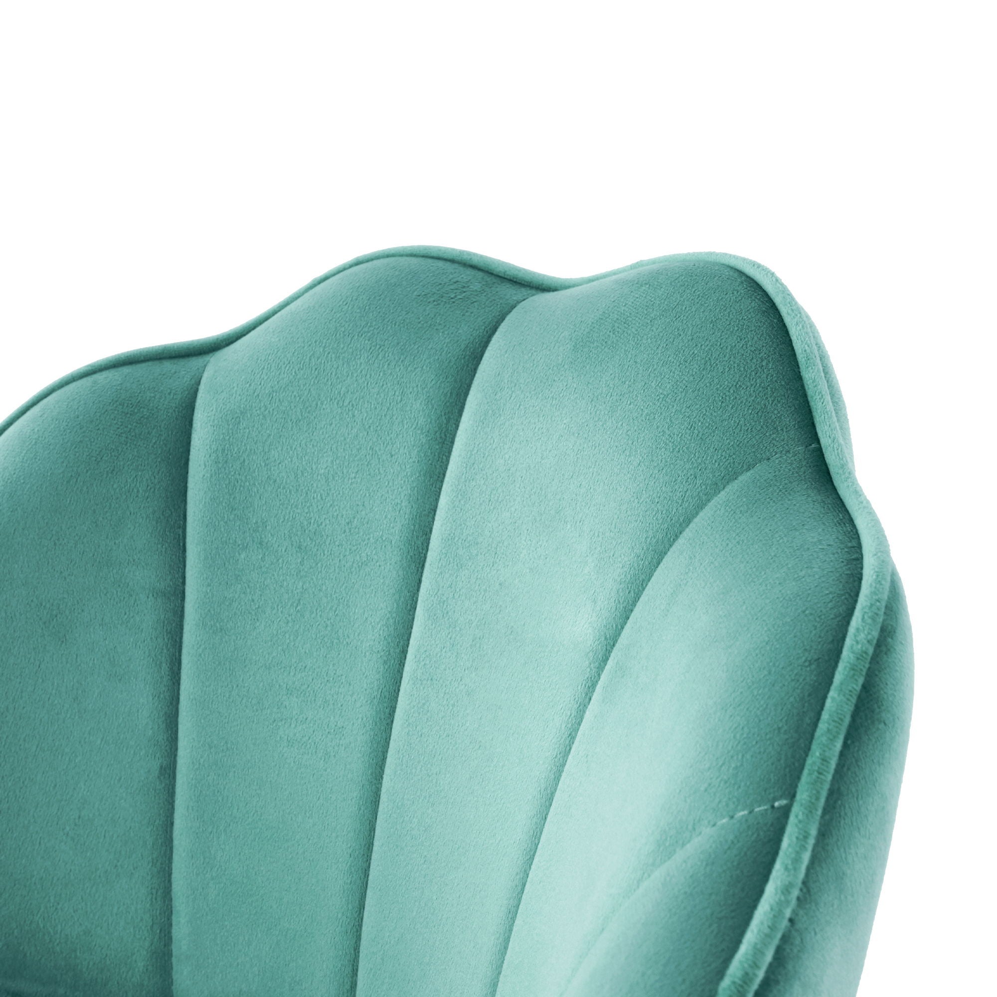Elegant Shell Shape Velvet Bar Chair (Set of 2)