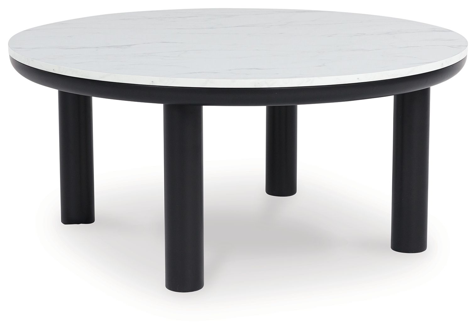 Signature Design by Ashley® Xandrum - Black / White - Occasional Table Set (Set of 3) | Meri Furniture