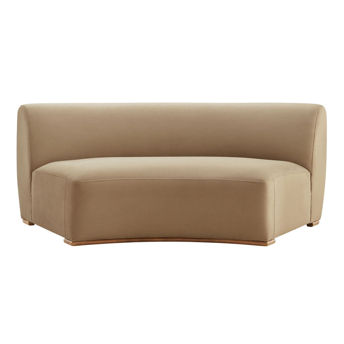 Rialta Curved Armless Performance Velvet Sectional Loveseat by Modway