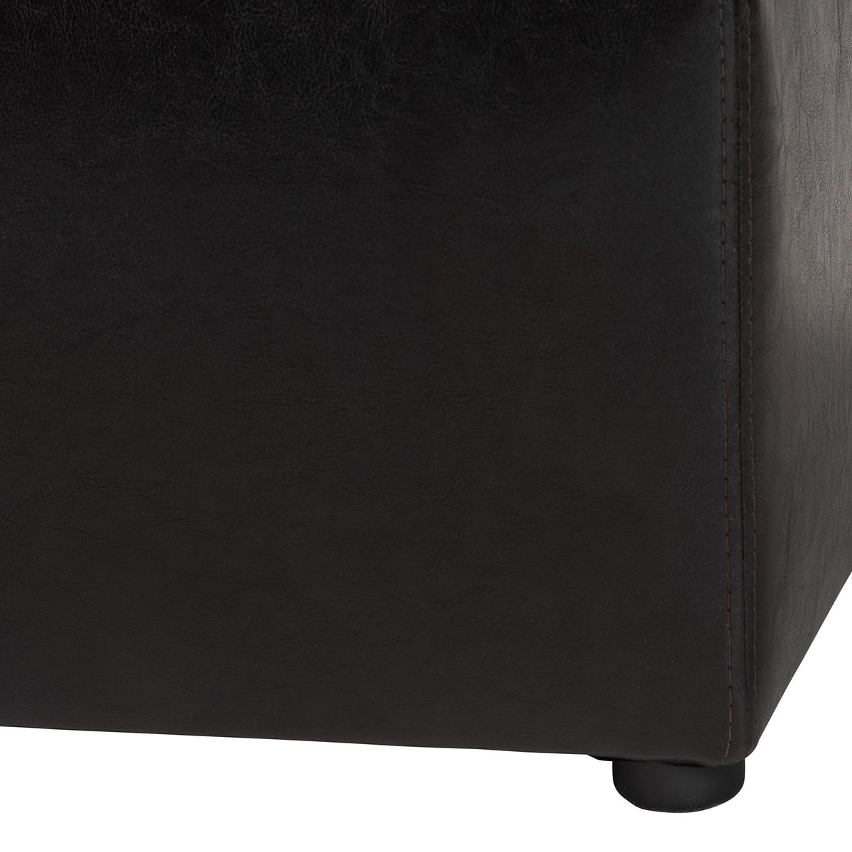 Dennehy Dark Brown Modern Ottoman