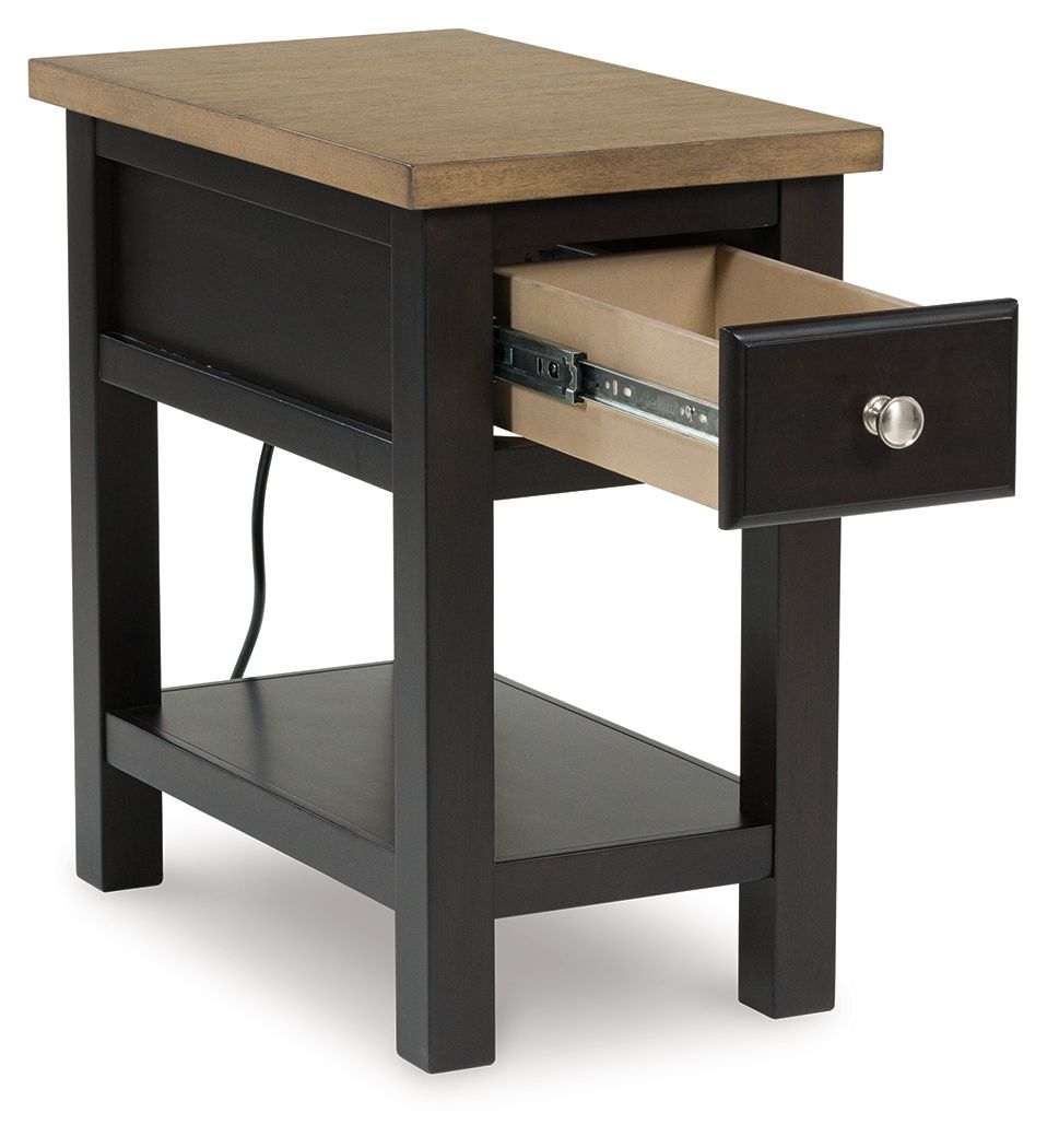 Signature Design by Ashley® Drazmine - Brown - Chair Side End Table | Meri Furniture