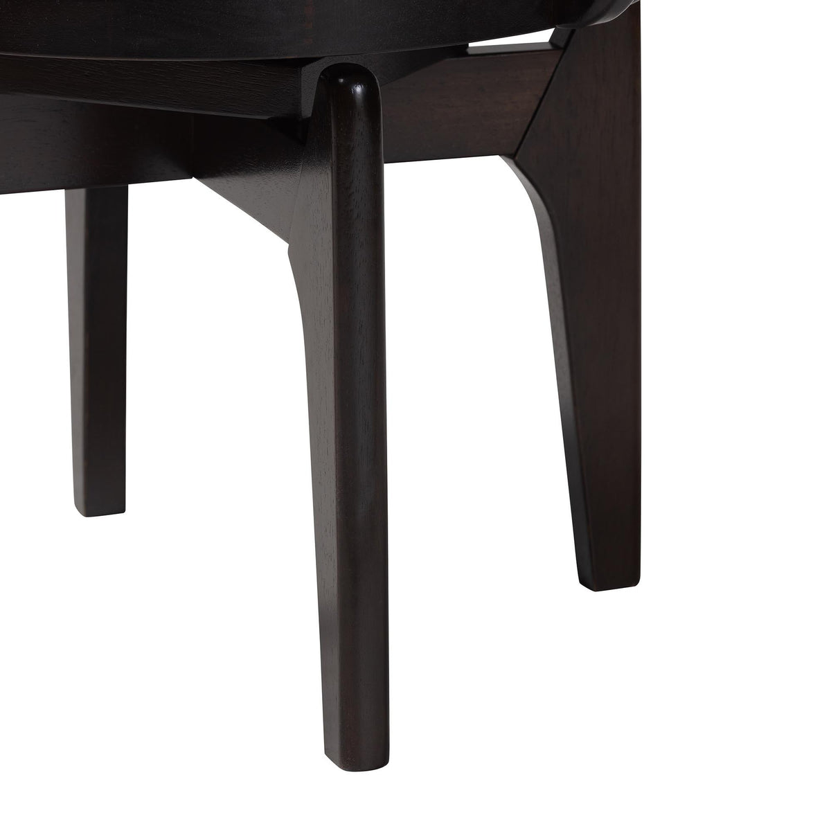 Delacruz Swivel Dining Chair - Round Open Back Accent Chair with Faux Leather Upholstery, Modern Contemporary Seating for Kitchen or Dining Room
