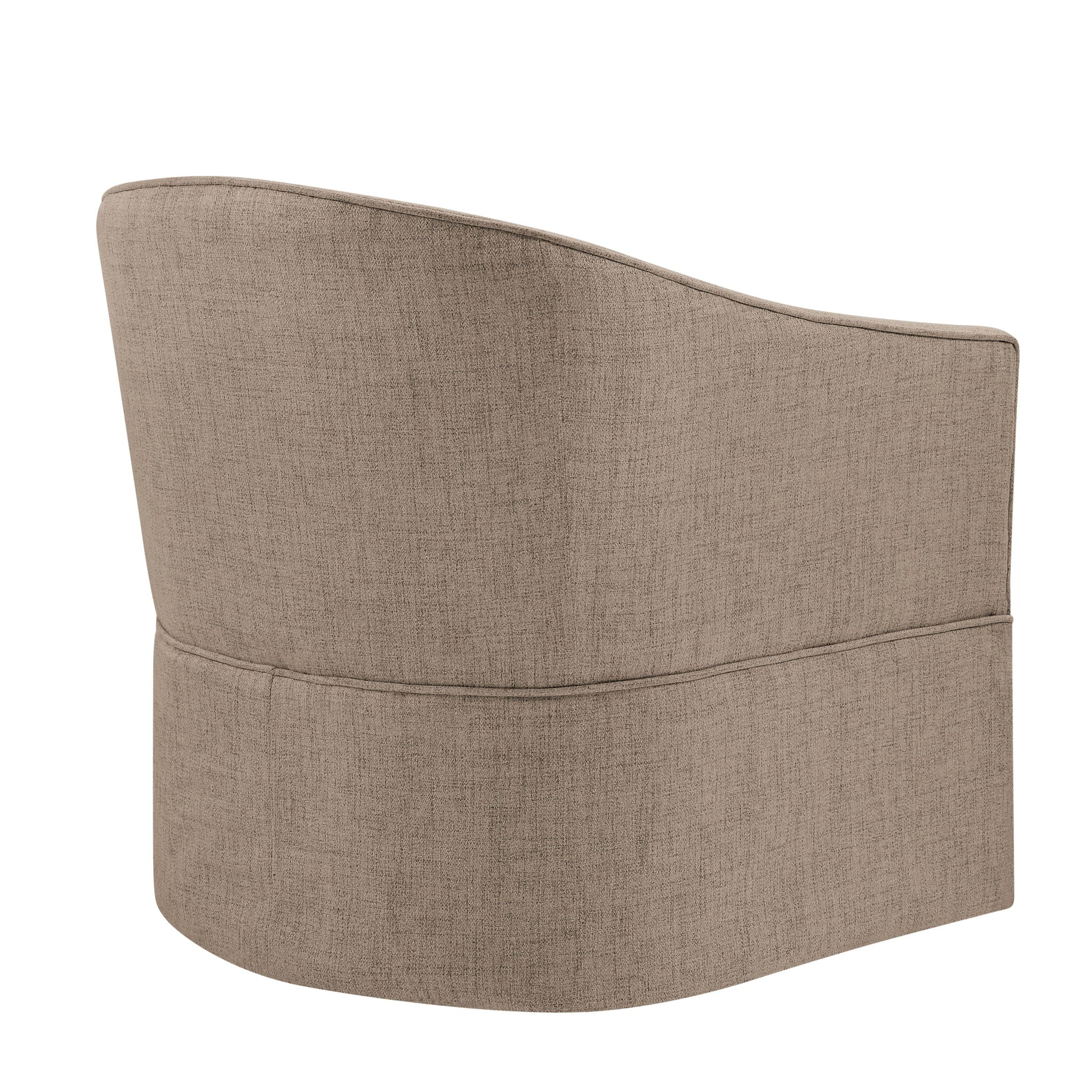 Solitude - Skirted Swivel Accent Chair With Hemp Like