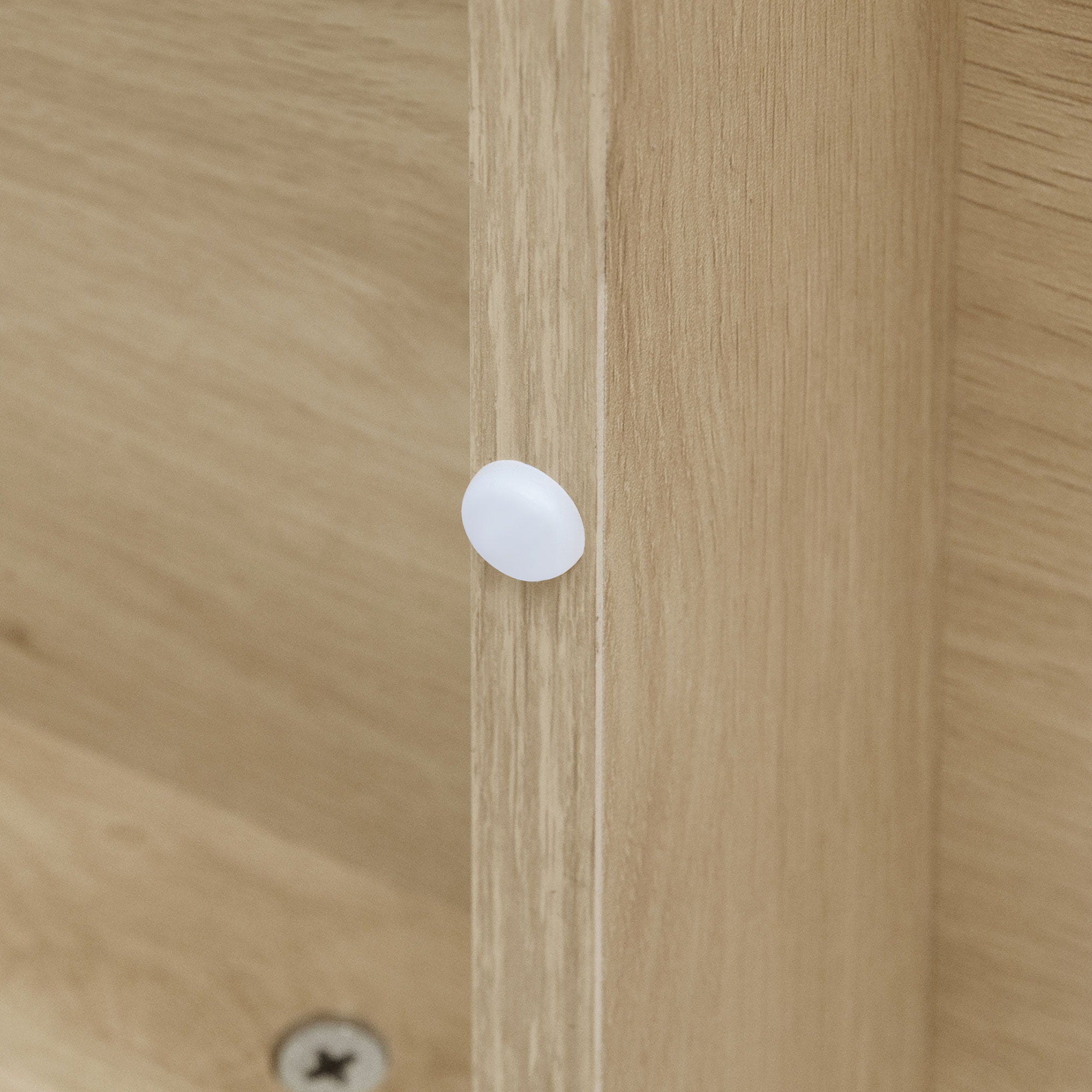 Fluted 6 Drawers Dresser, Double Dresser Chest Of Drawers, Modern Chest Of Drawers With LED, Drawer Organizer For Bedroom, Living Room, Hallway - Natural