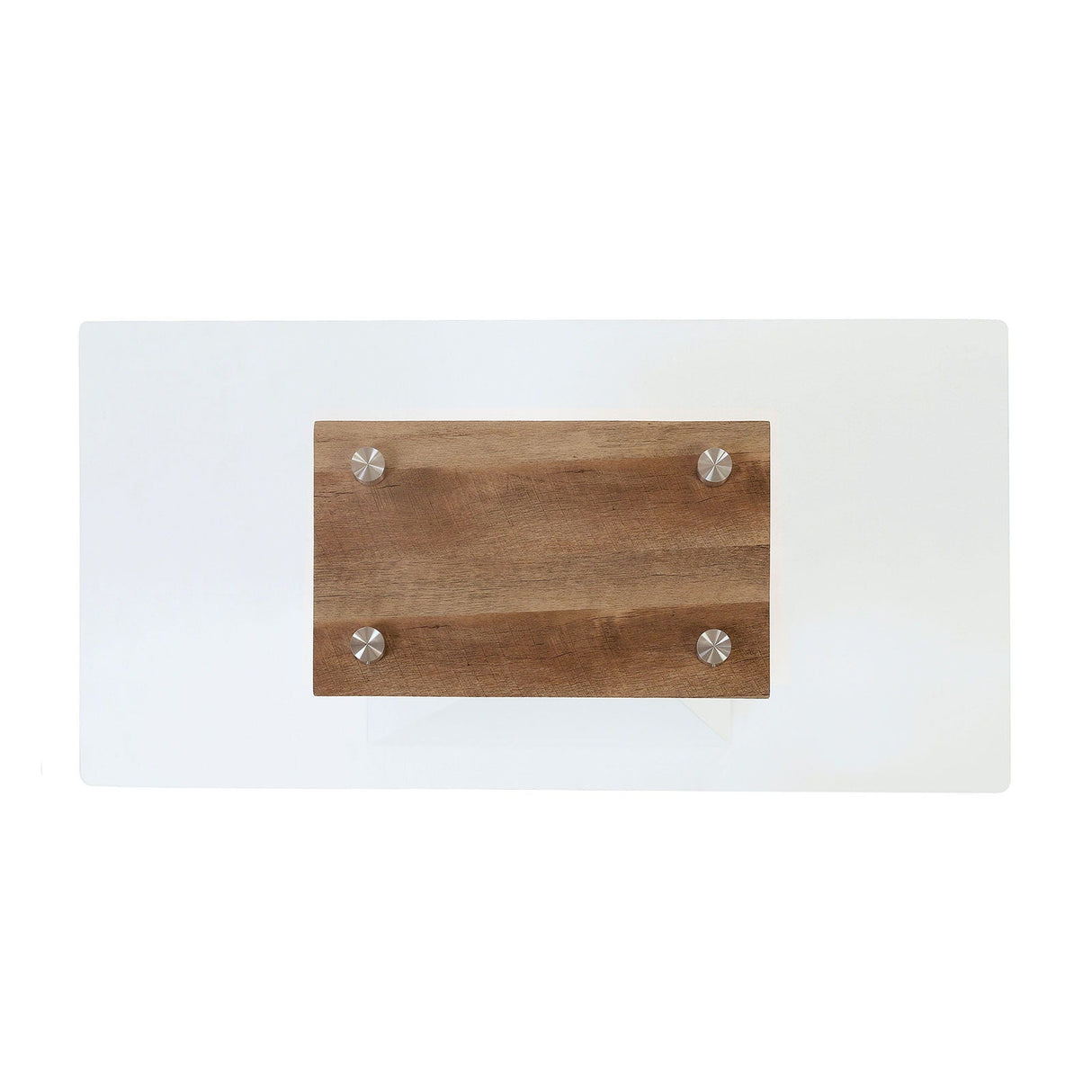 Furniture of America Bima - Sofa Table - White / Natural Tone | Meri Furniture