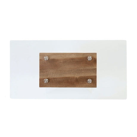 Furniture of America Bima - Sofa Table - White / Natural Tone | Meri Furniture