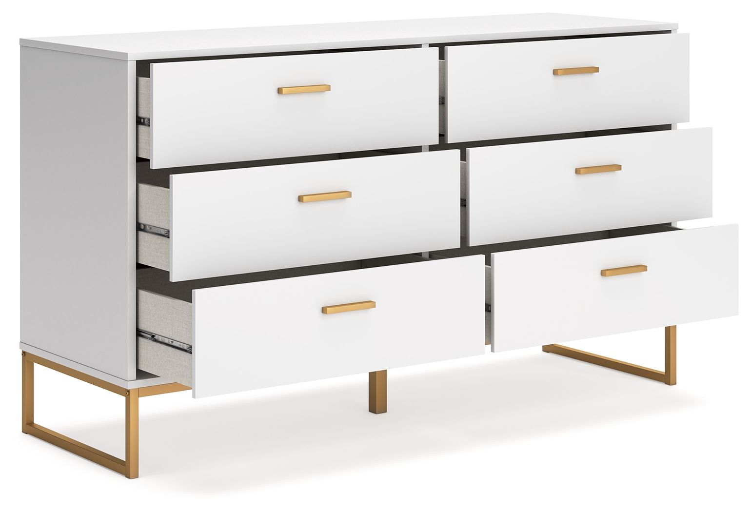 Signature Design by Ashley® Socalle - Six Drawer Dresser | Meri Furniture